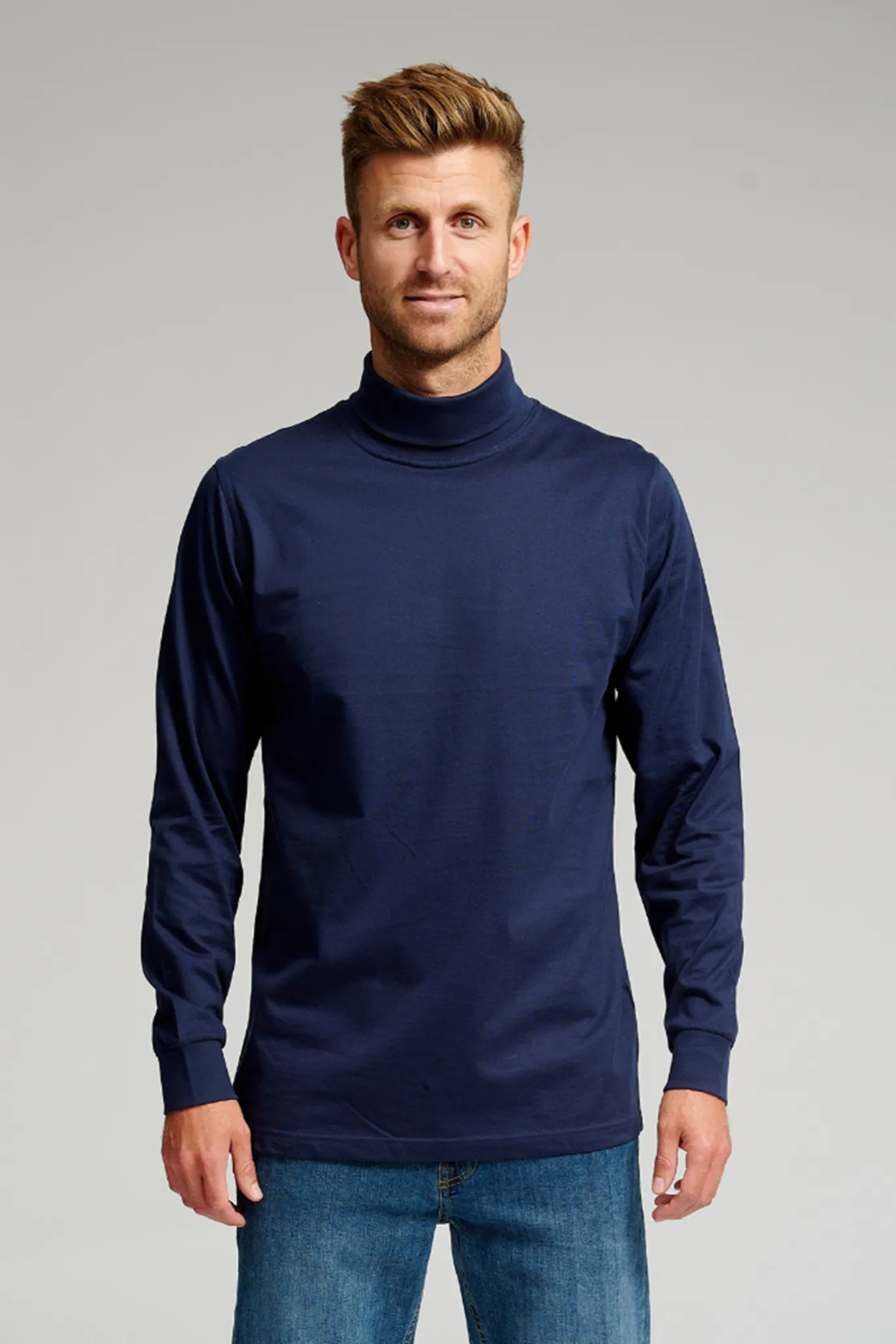 Rollneck jumper - Navy