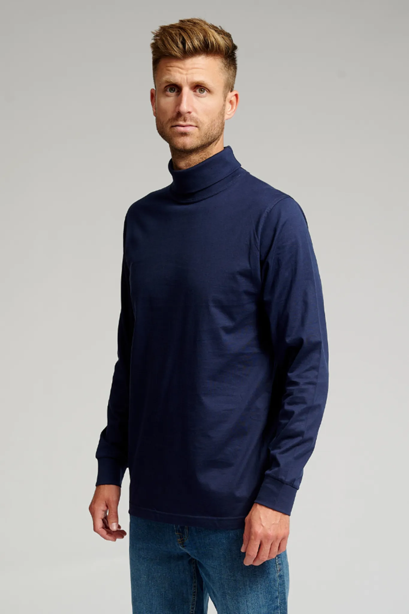 Rollneck jumper - Navy