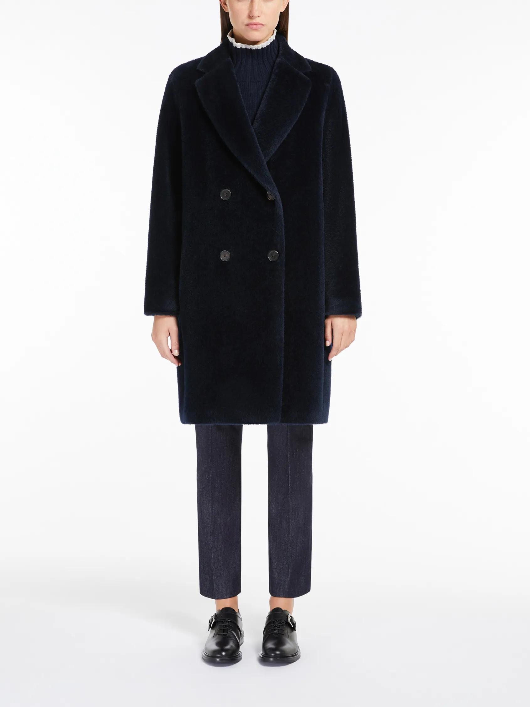 Roseto midi alpaca and wool coat