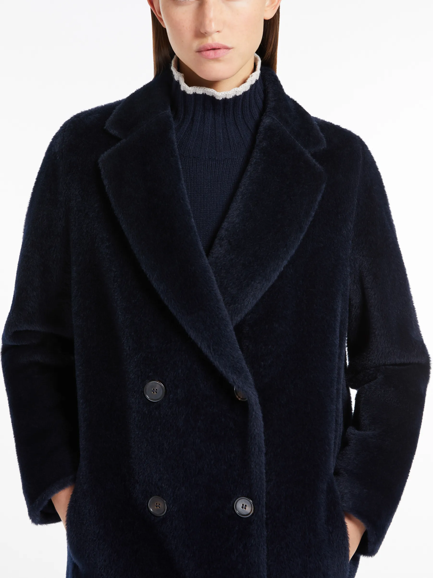 Roseto midi alpaca and wool coat