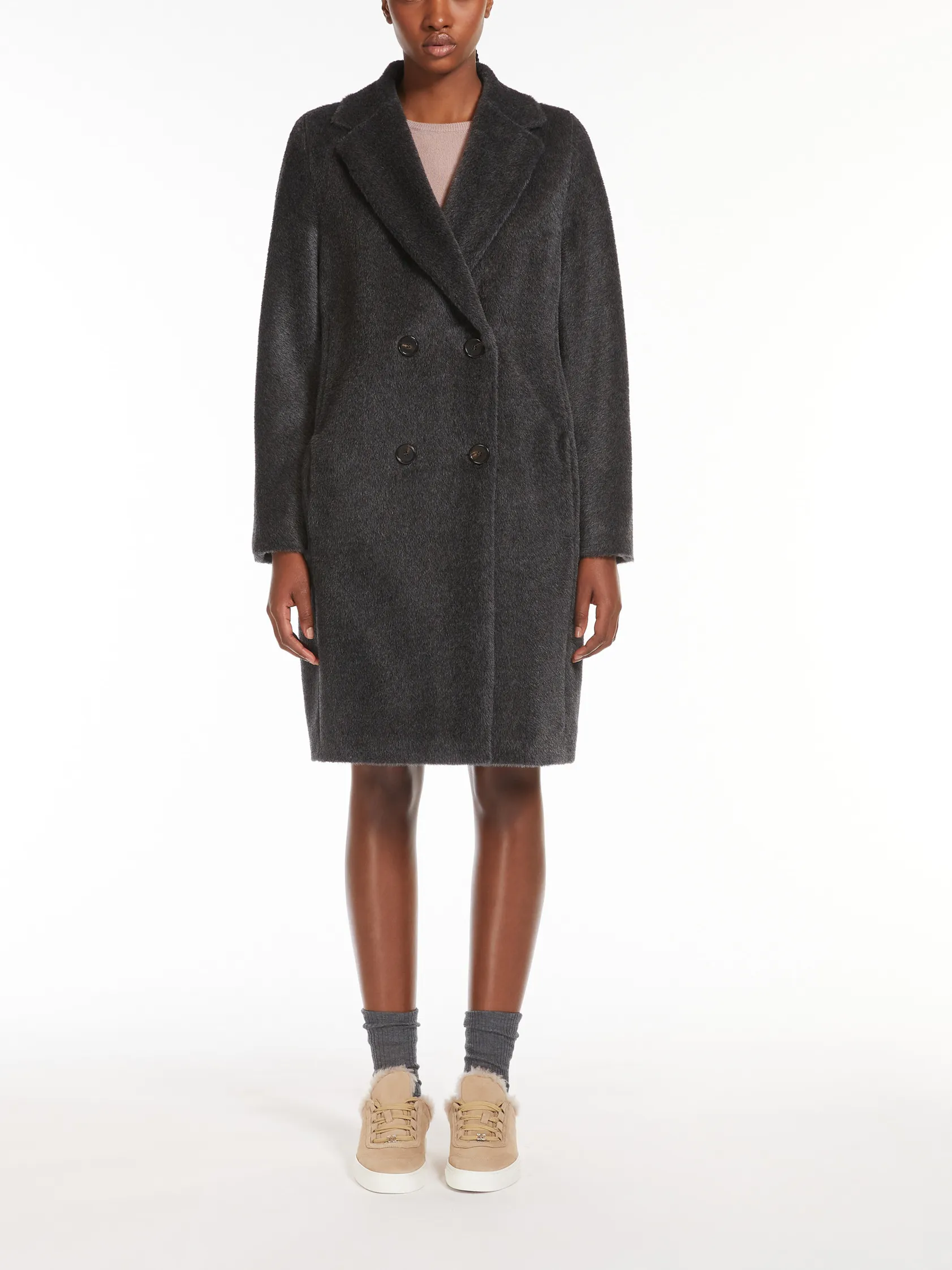 Roseto midi alpaca and wool coat