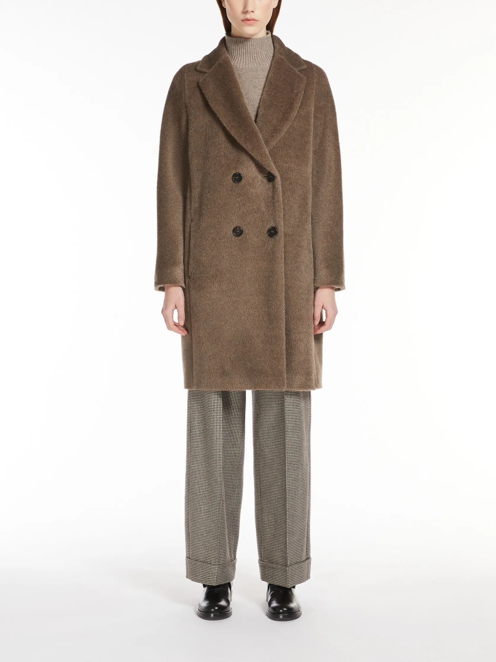 Roseto midi alpaca and wool coat