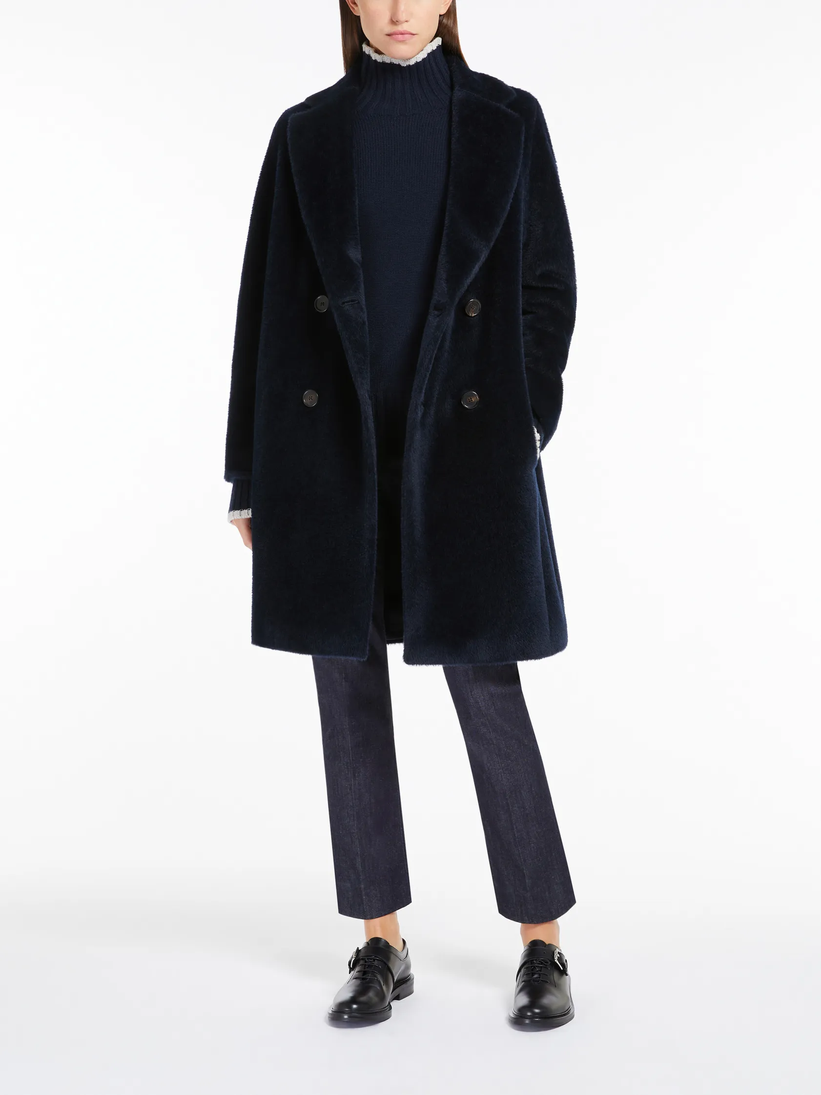 Roseto midi alpaca and wool coat