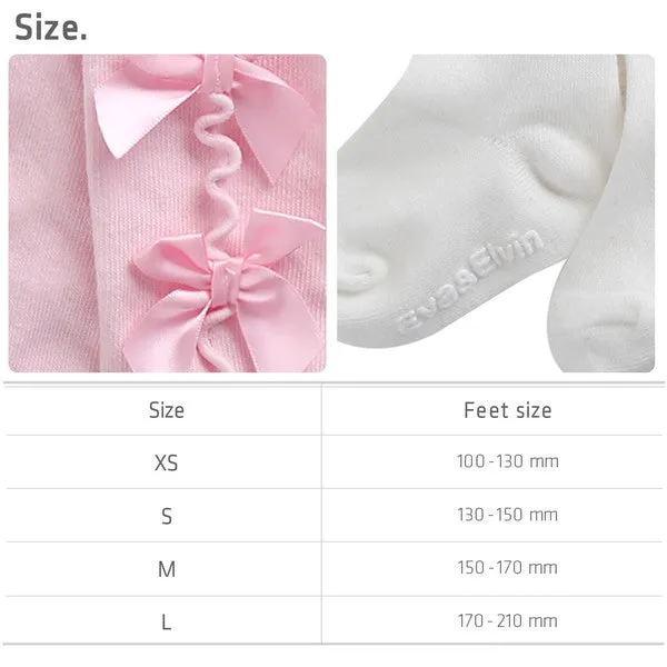 Shirring Ribbon Pink Tights