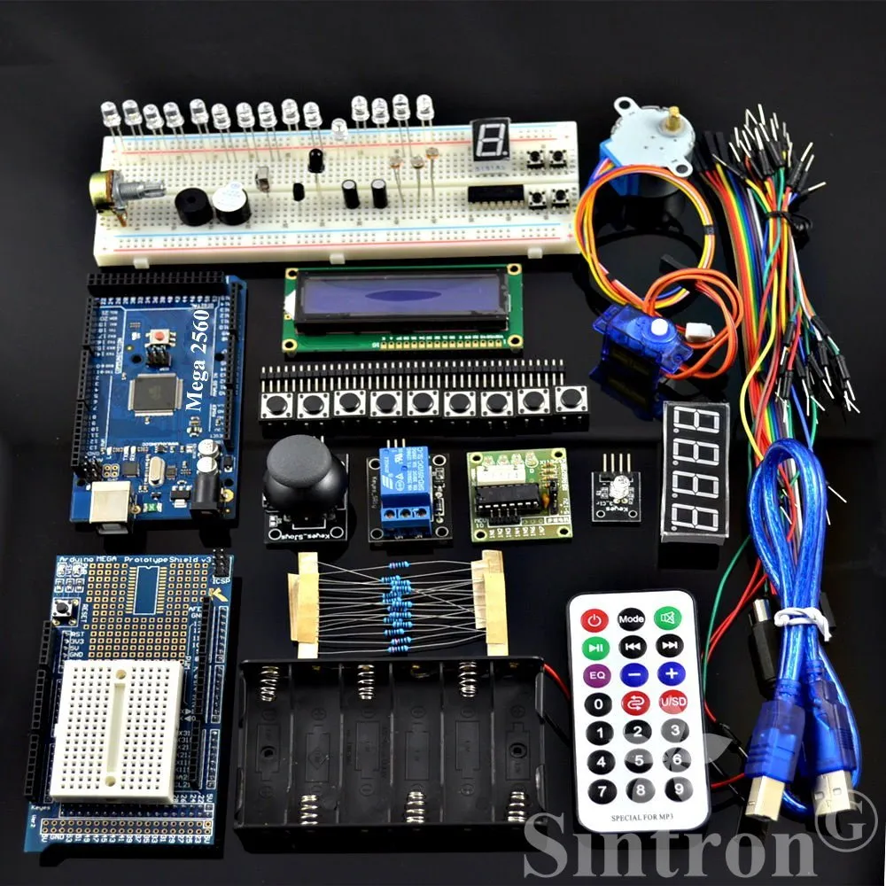 [Sintron] MEGA 2560 Master Kit   Motor Servo LCD Joystick Module for Arduino AVR