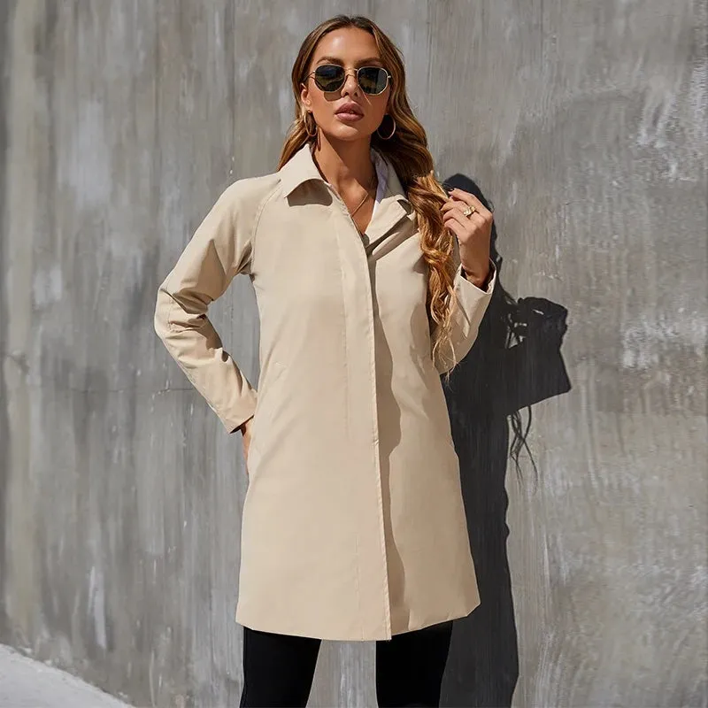 Small British Style Trench Women's Fashionable Temperament Coat