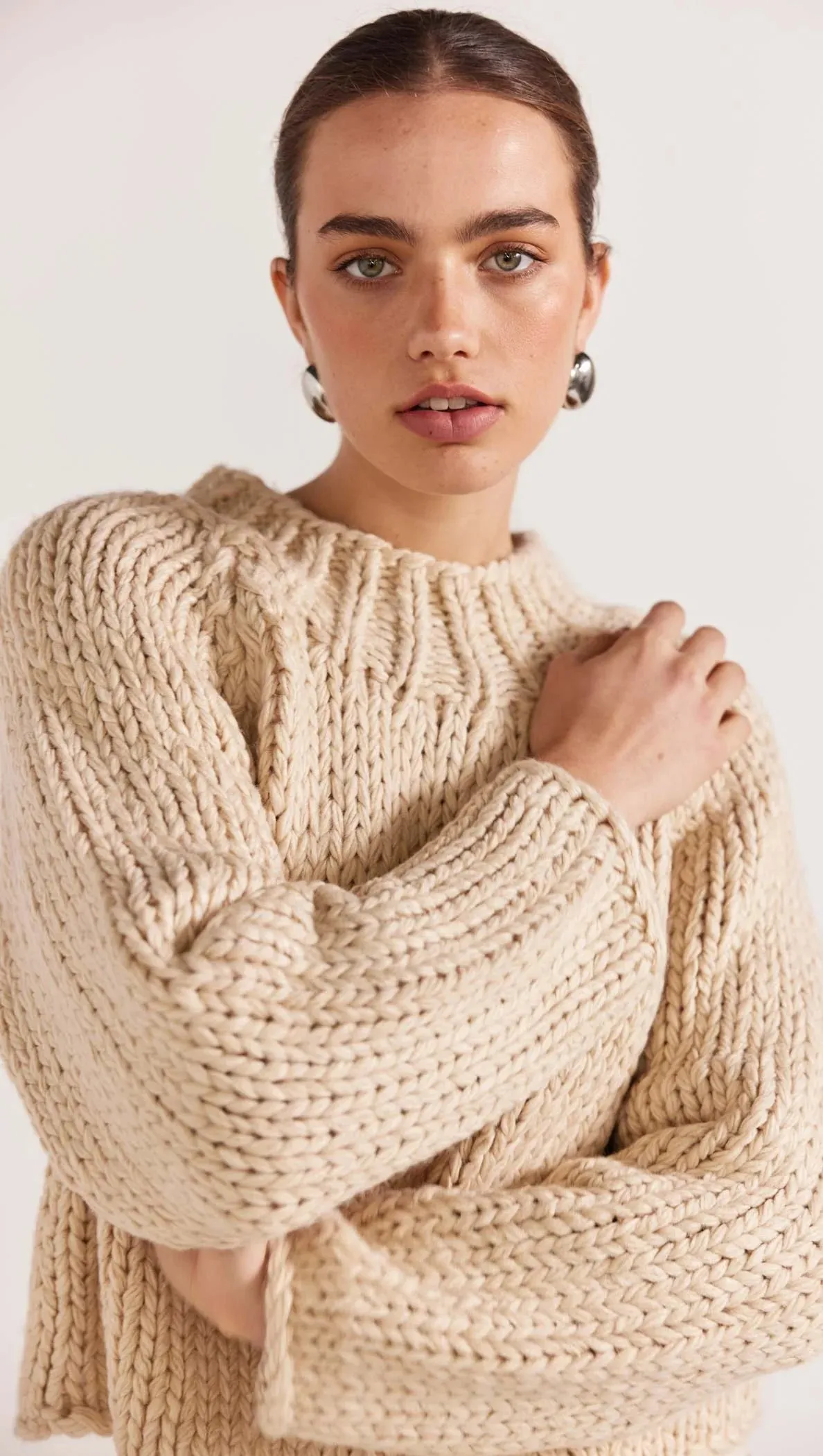 Staple the Label - Loft Chunky Knit Cream