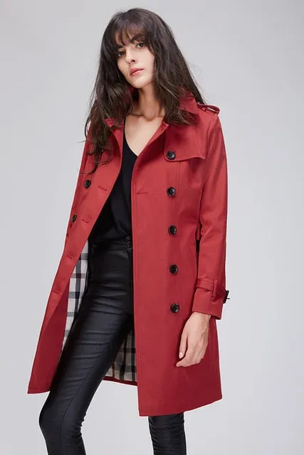 Story Teller Double Breasted Trench Coat