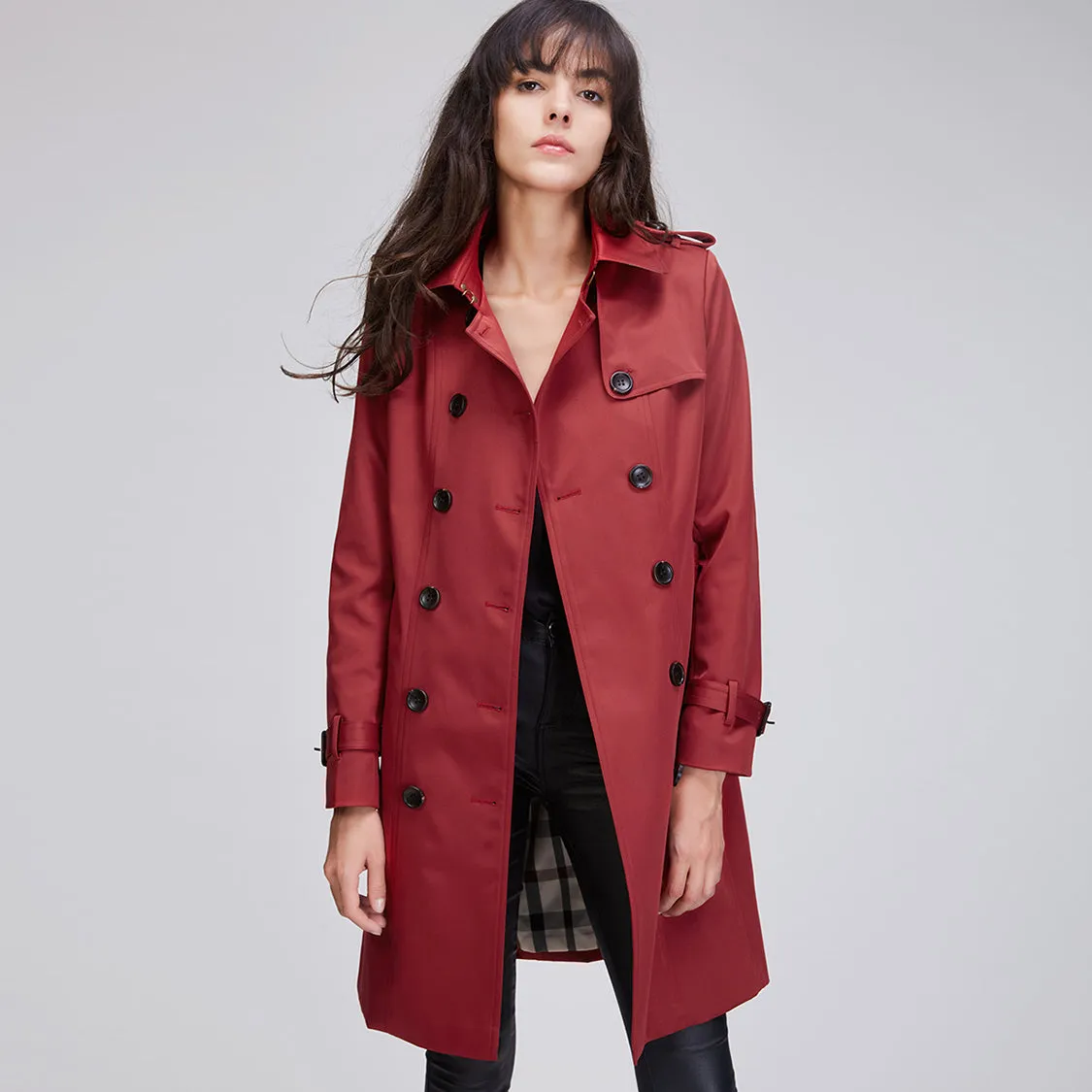 Story Teller Double Breasted Trench Coat