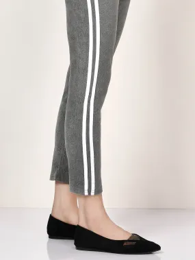 Striped Tights - Grey