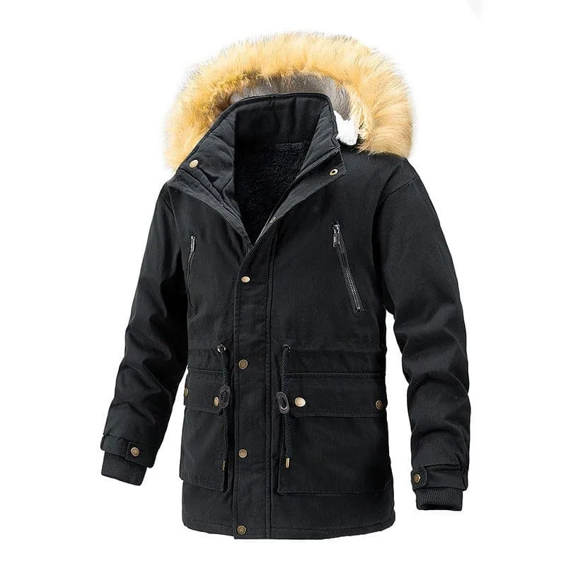 Stylish Hooded Parkas for Winter with Fur-trimmed Hoods