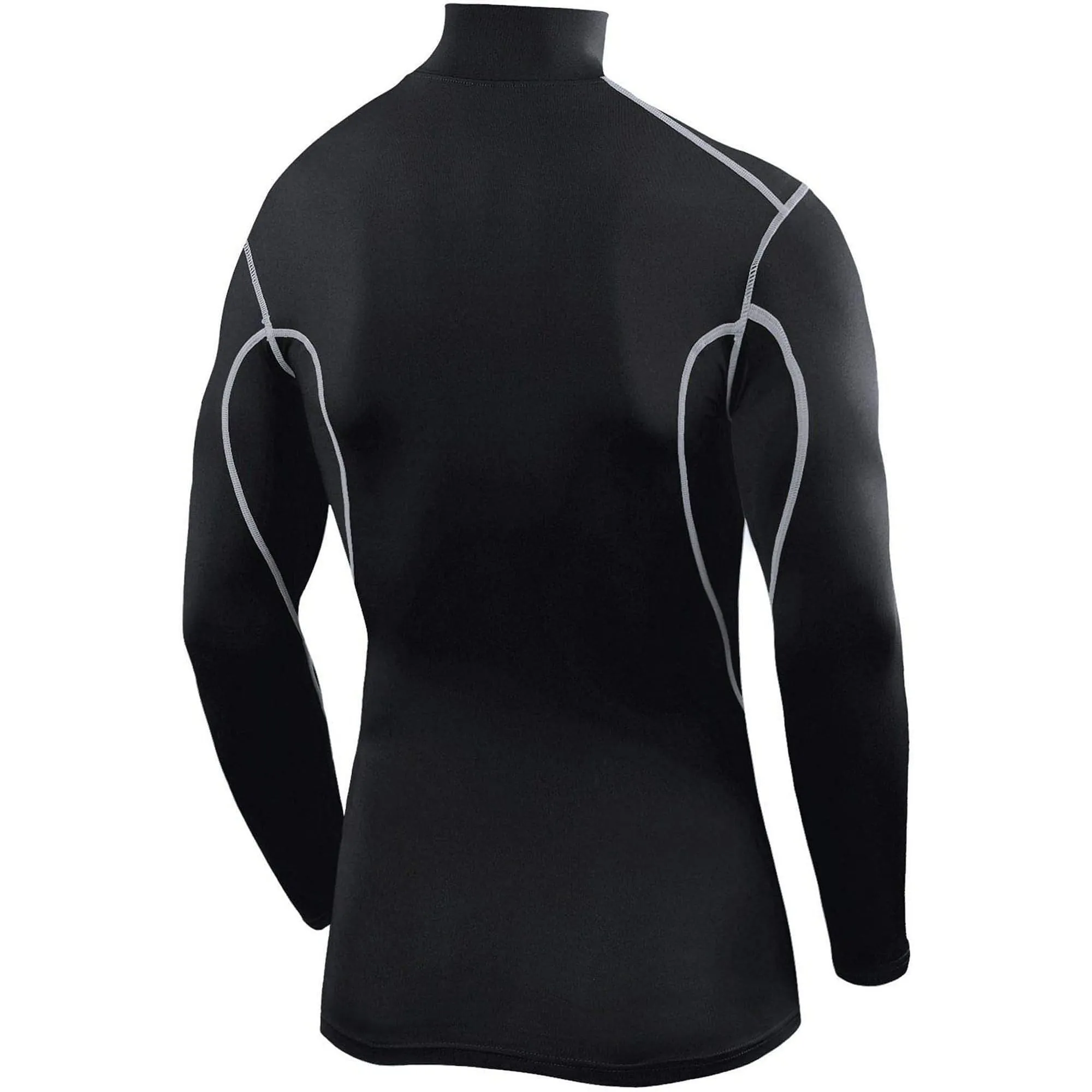 TCA Pro Performance Long Sleeve Mock Junior Compression Top - Black