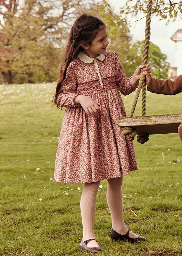 The Pink Evelyn Floral Dress Girl Look