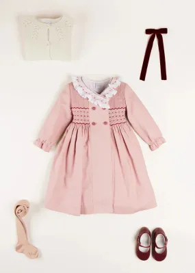 The Pink Hand Smocked Dress Baby Girl Look