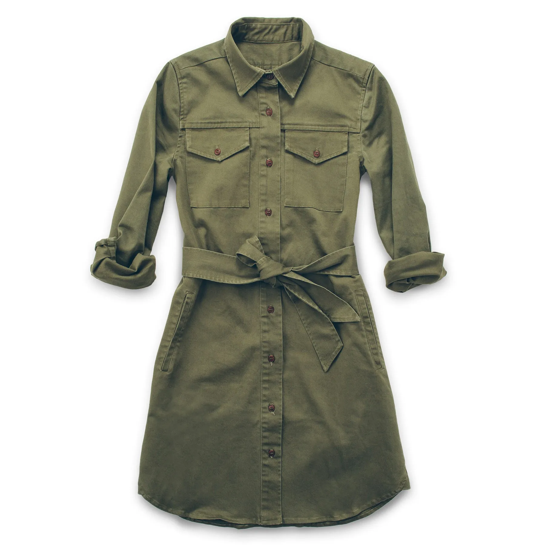 The Trench Dress in Army Green