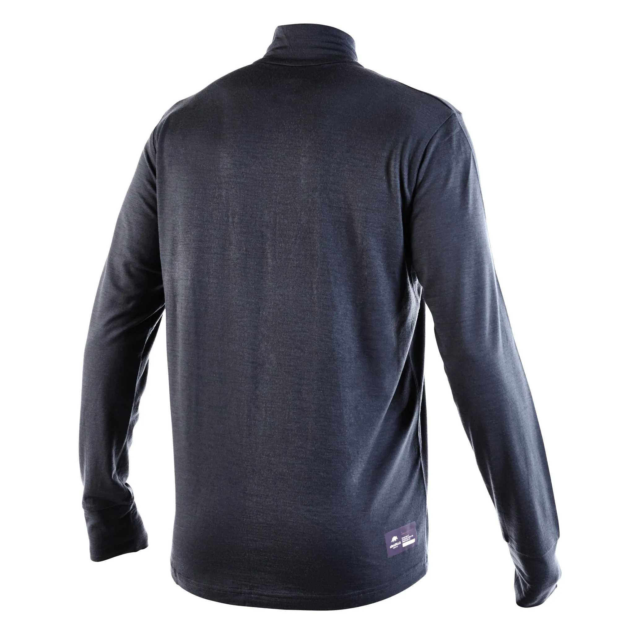 TIGER - Mens Merino Wool Long Sleeve Zip Top