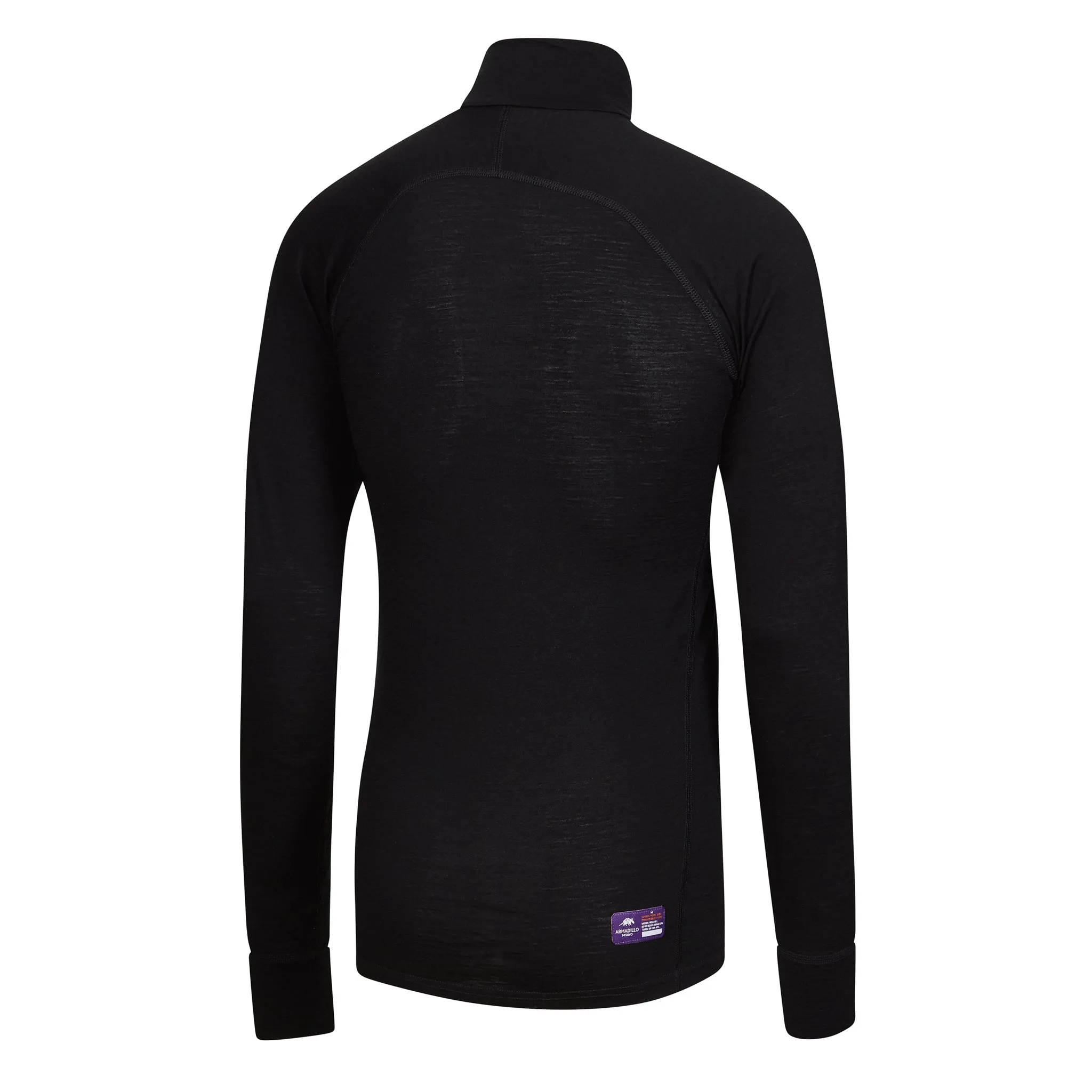 TIGER - Mens Merino Wool Long Sleeve Zip Top