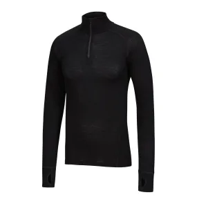 TIGER - Mens Merino Wool Long Sleeve Zip Top