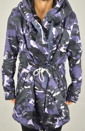 Trench Coat - Purple Camo