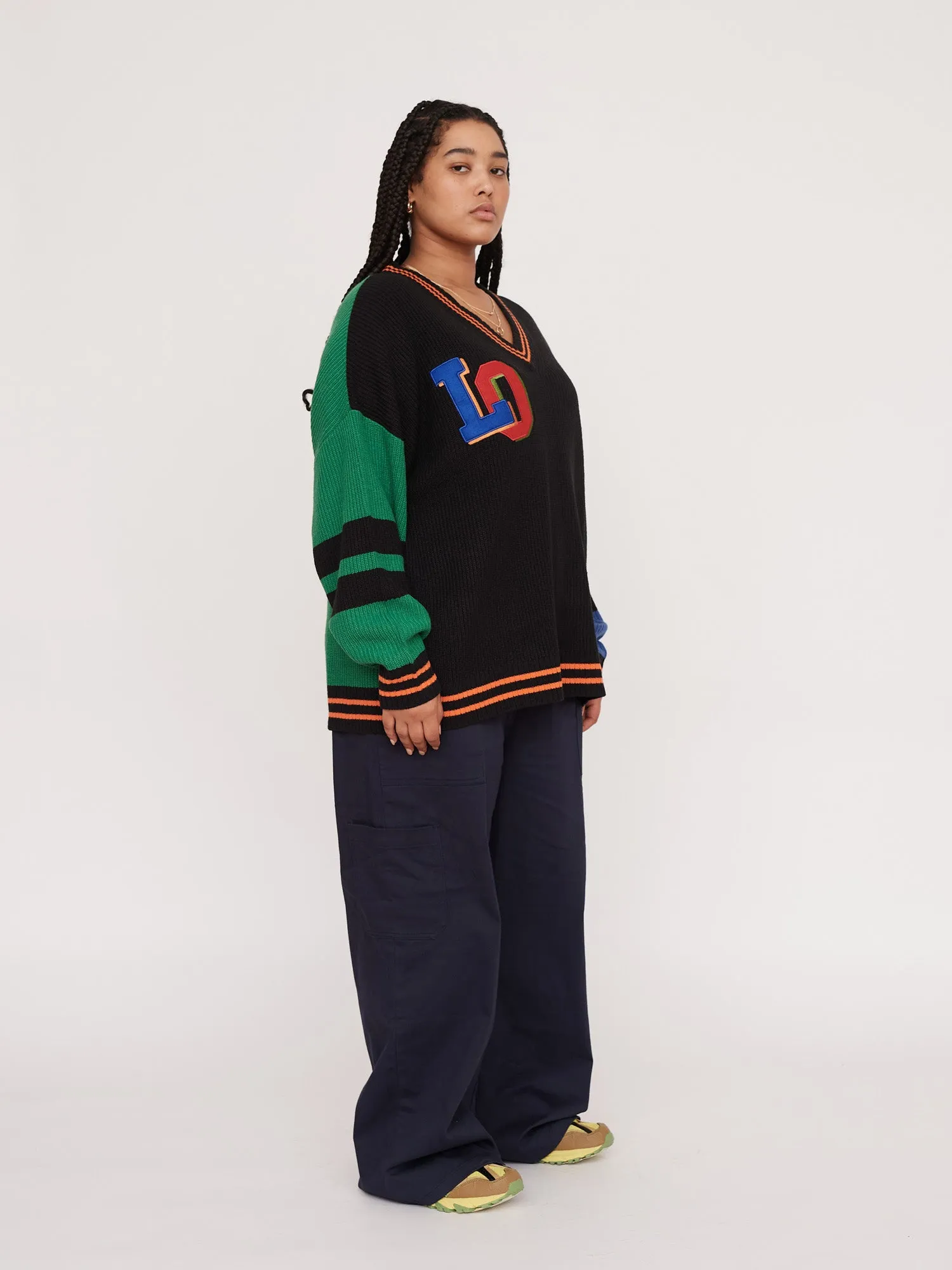 Varsity Letters Knit Jumper