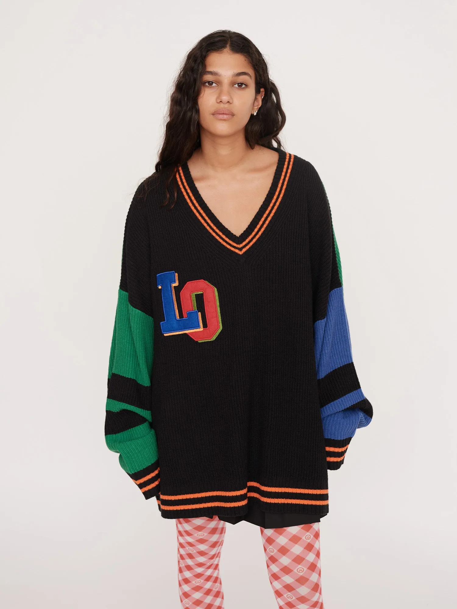 Varsity Letters Knit Jumper