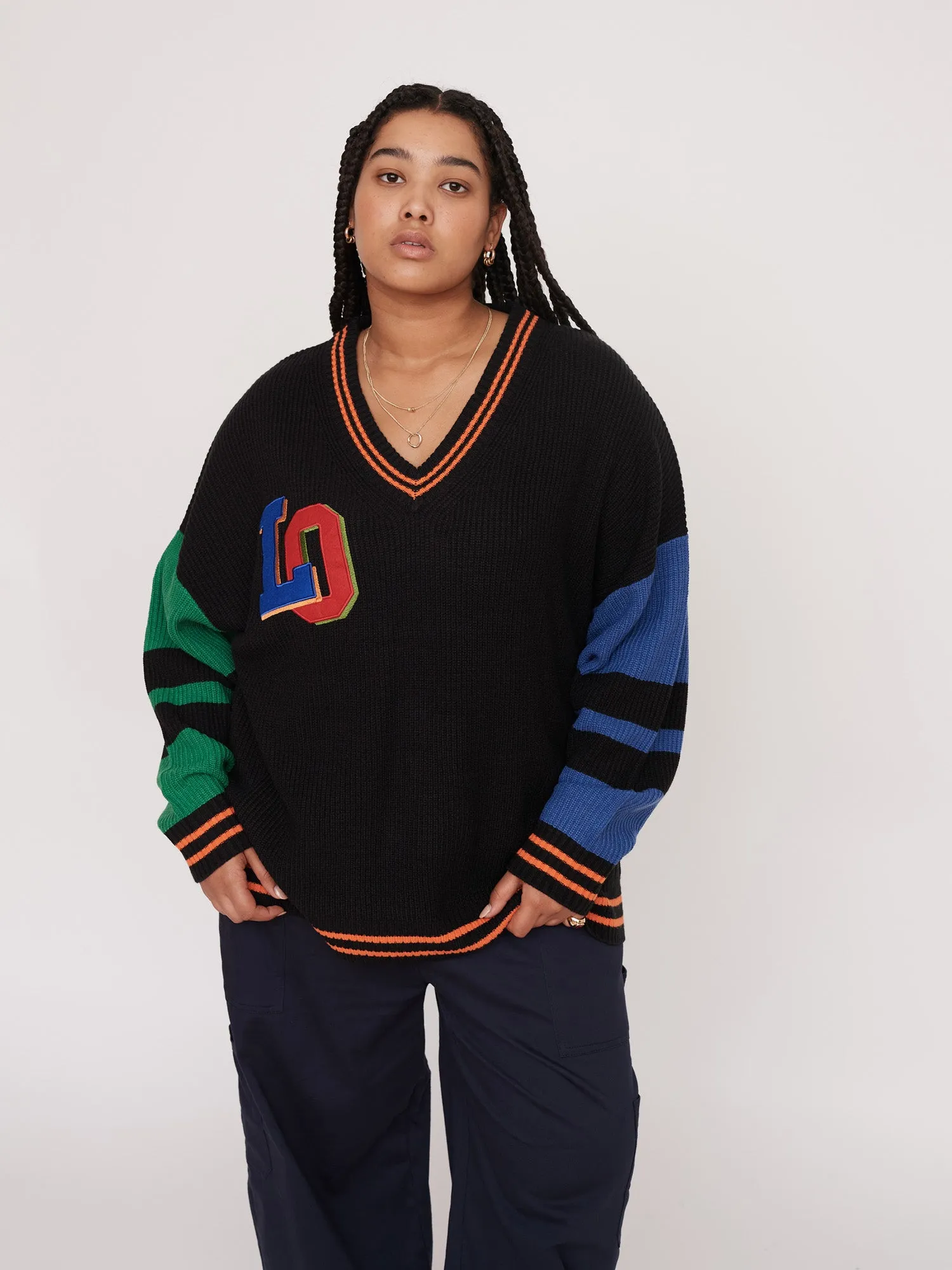 Varsity Letters Knit Jumper