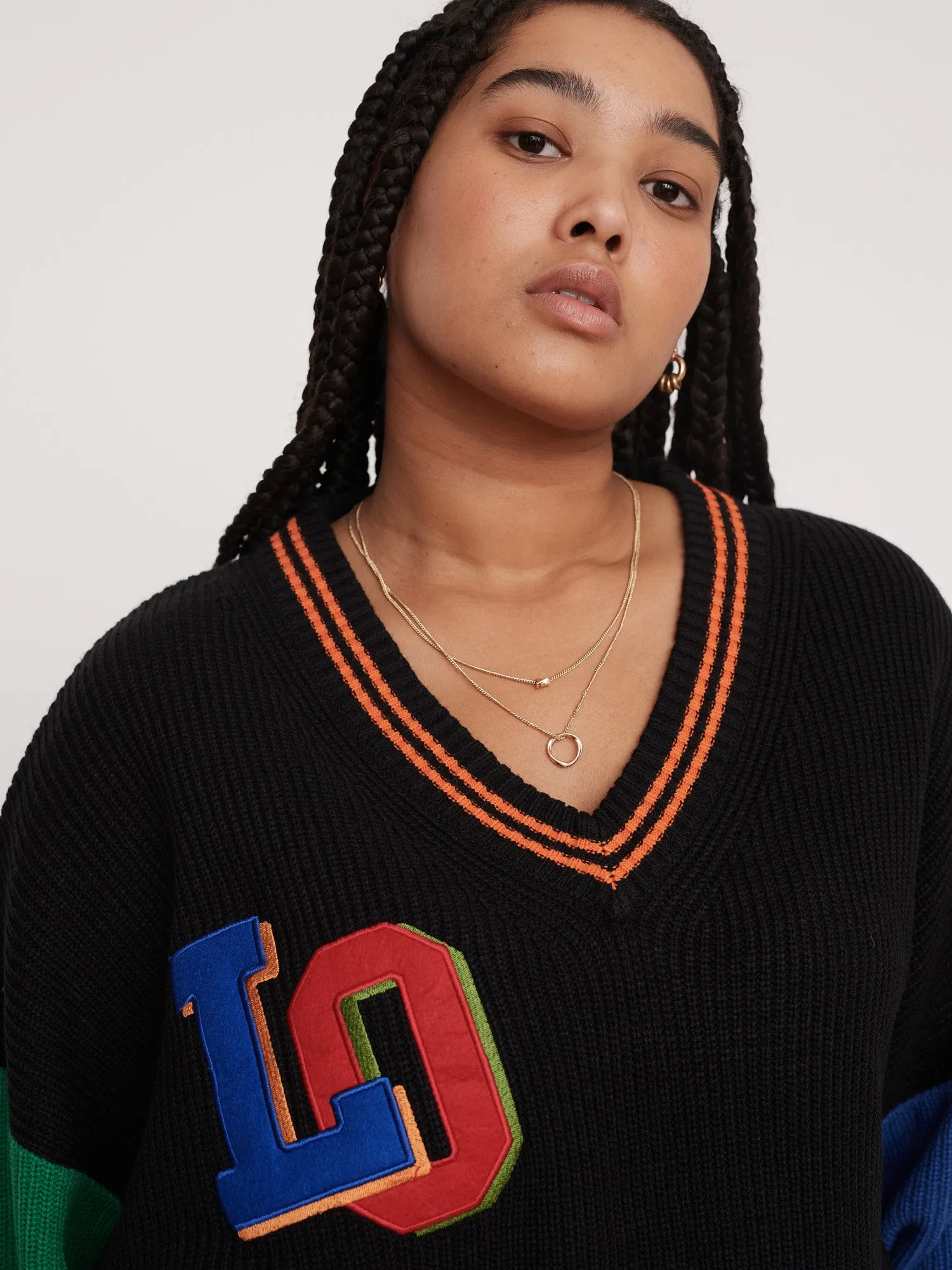 Varsity Letters Knit Jumper