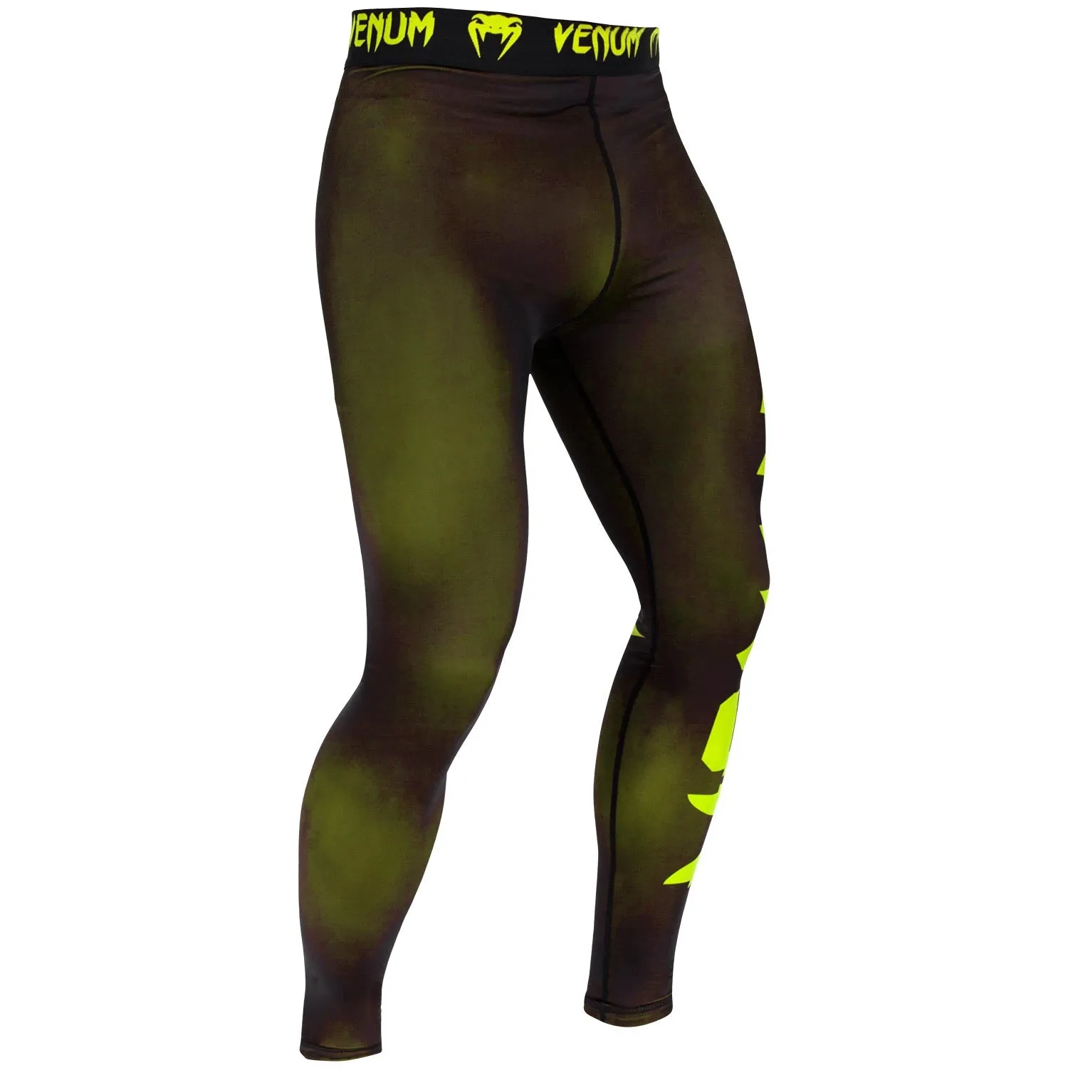 Venum Giant Compression Tights - Black/Neo Yellow