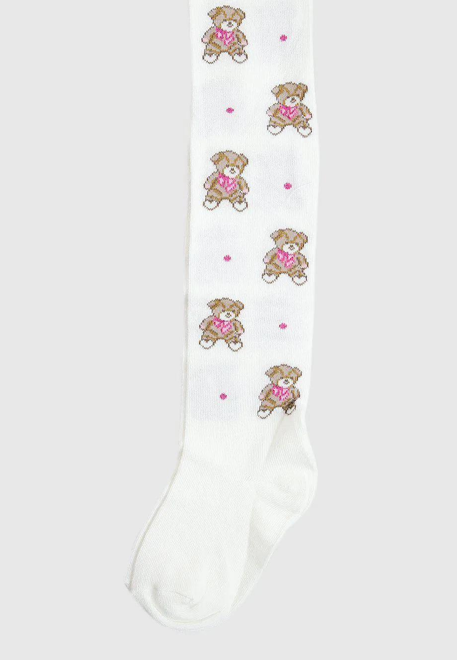 White Teddy Bear Tights