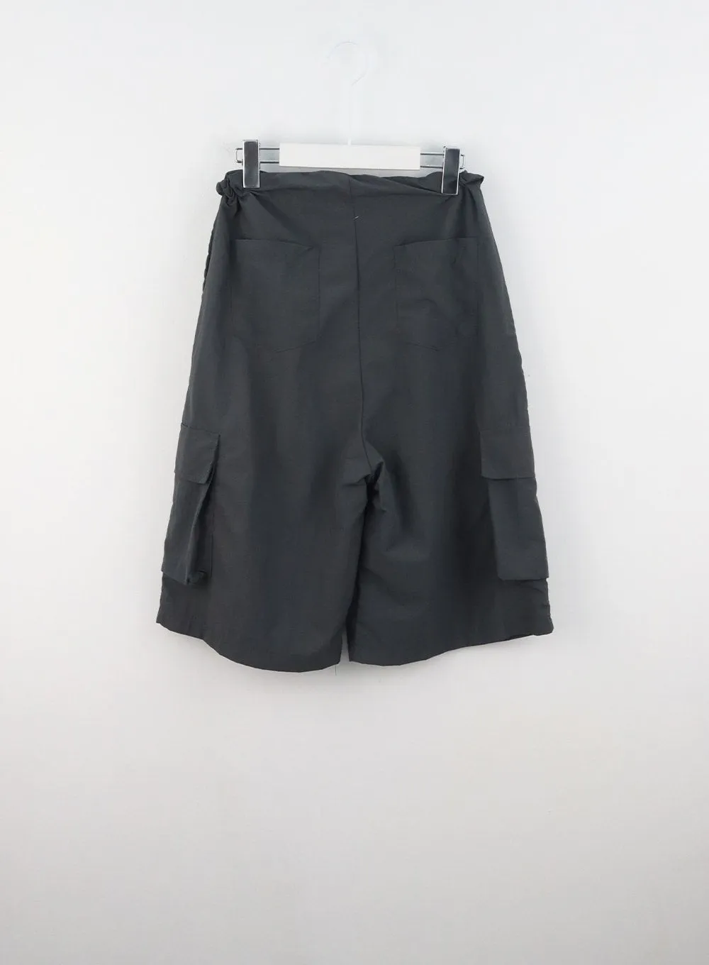 Wide Cargo Nylon Pants CL318