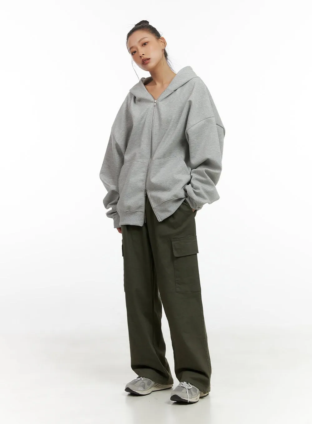 Wide Leg Cargo Pants CO414