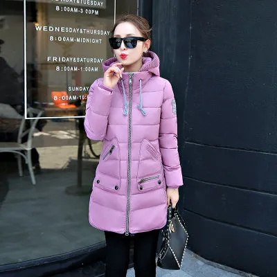 Winter  long down Jacket  2017 top quality pakas Women long sleeve hooded Parka Winter Plus Size  Lady hot Coats Christmas YY285