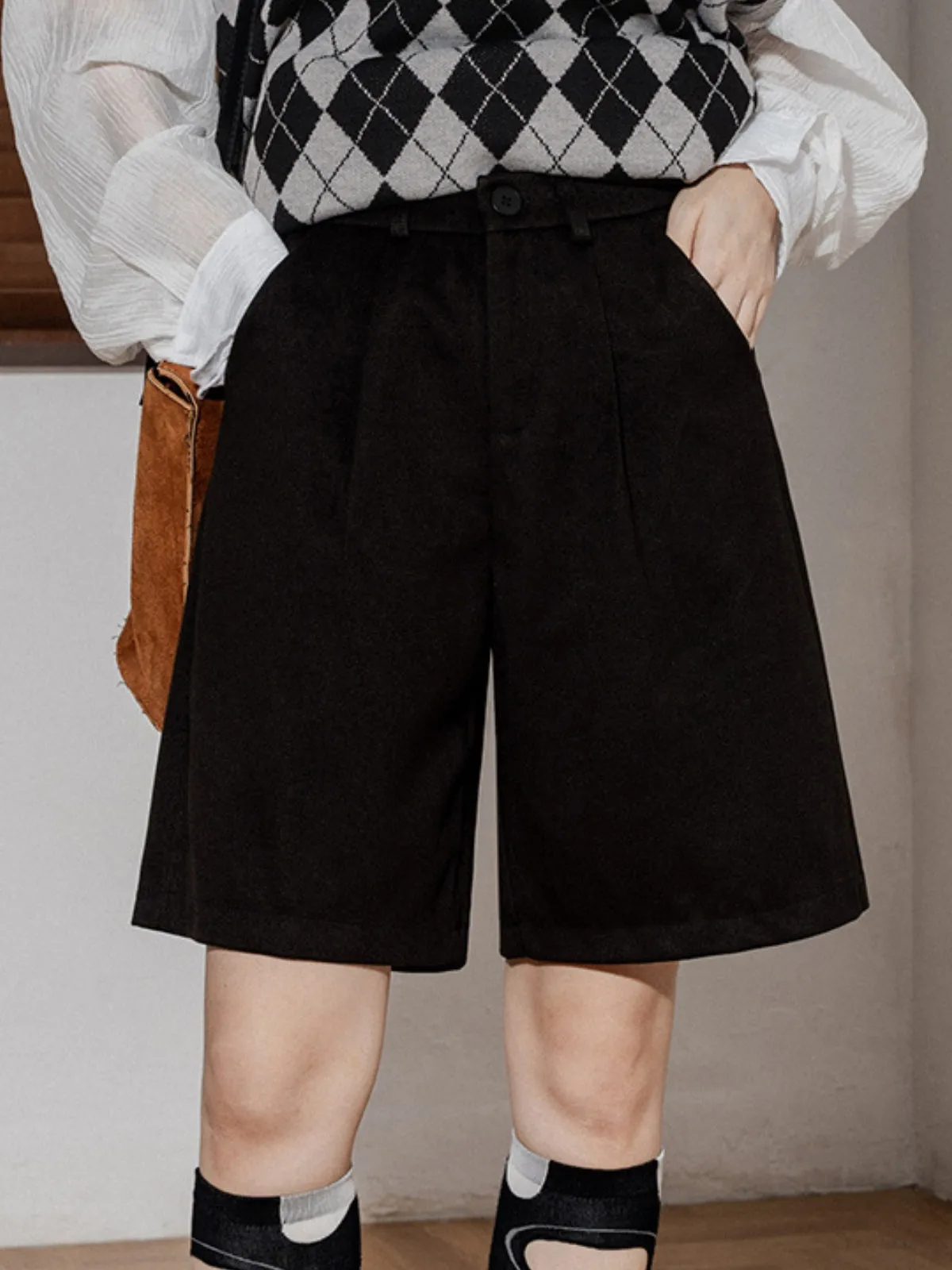 WLS Woolen Casual Short Pants