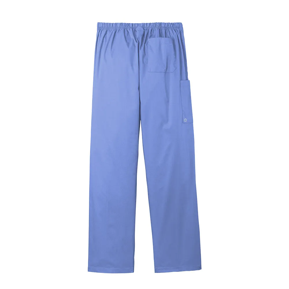 WonderWink® Men’s WorkFlex™ Mock Wrap Cargo Pants - Ceil Blue