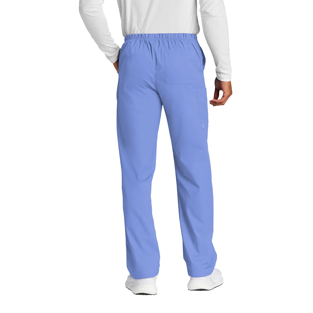 WonderWink® Men’s WorkFlex™ Mock Wrap Cargo Pants - Ceil Blue