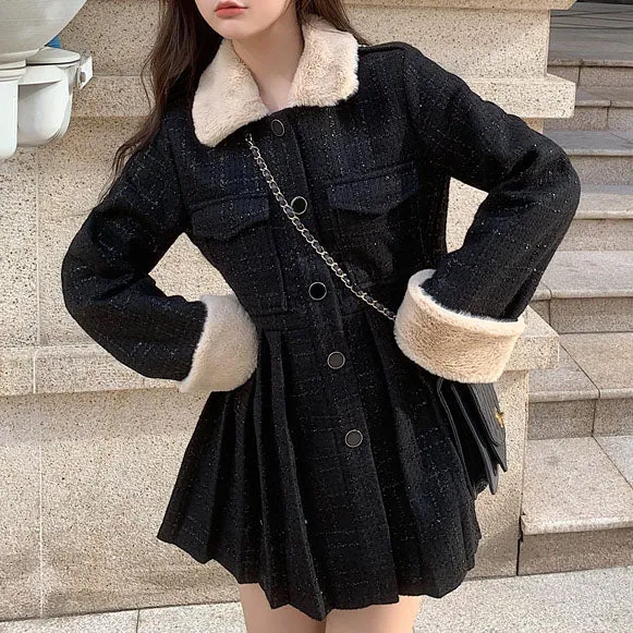 Woolen Collar Coat SD01331