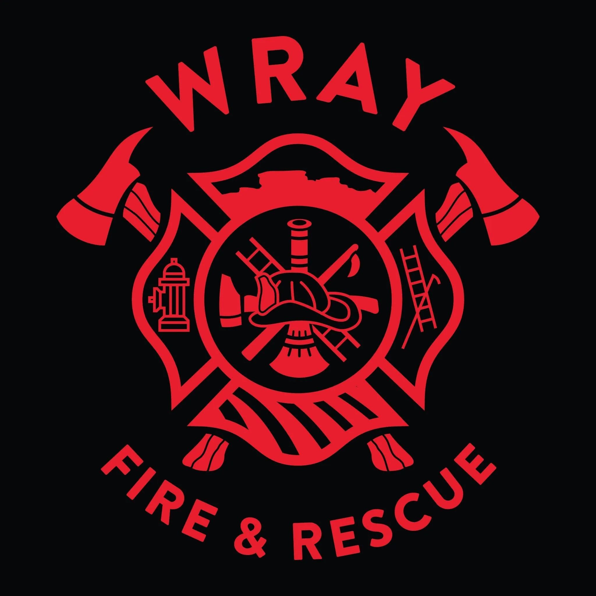 [WRAY FIRE & RESCUE] Utility Long Sleeve [BLK/RED]