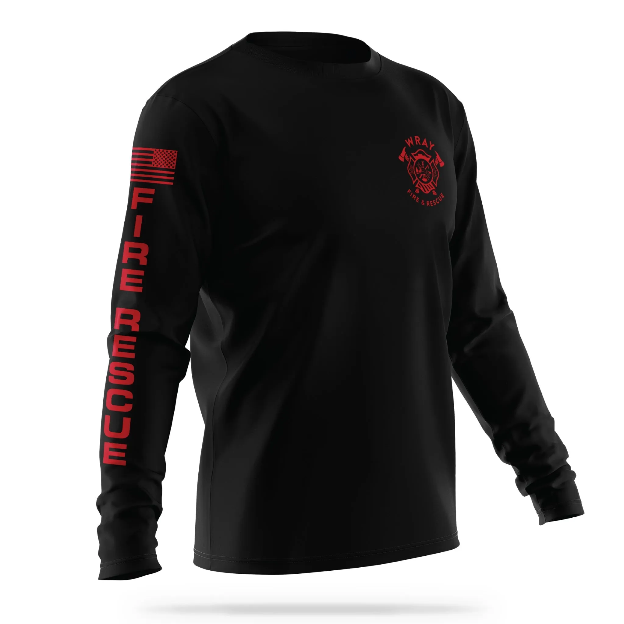 [WRAY FIRE & RESCUE] Utility Long Sleeve [BLK/RED]