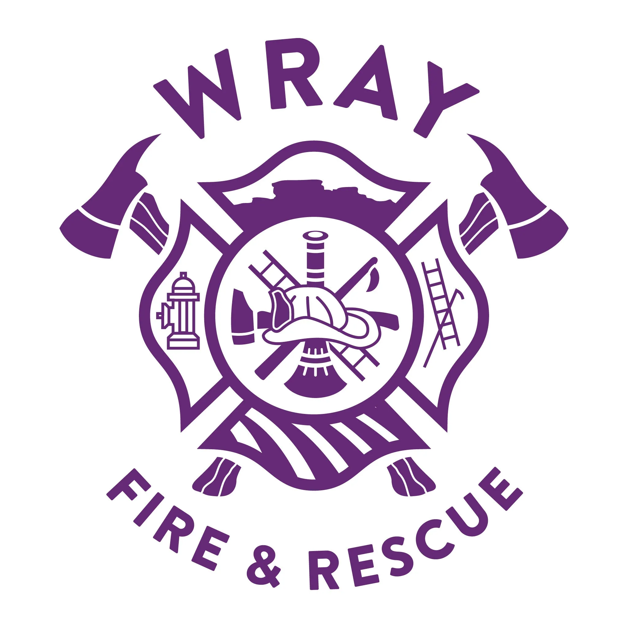 [WRAY FIRE & RESCUE] Utility Long Sleeve [WHT/PRP]