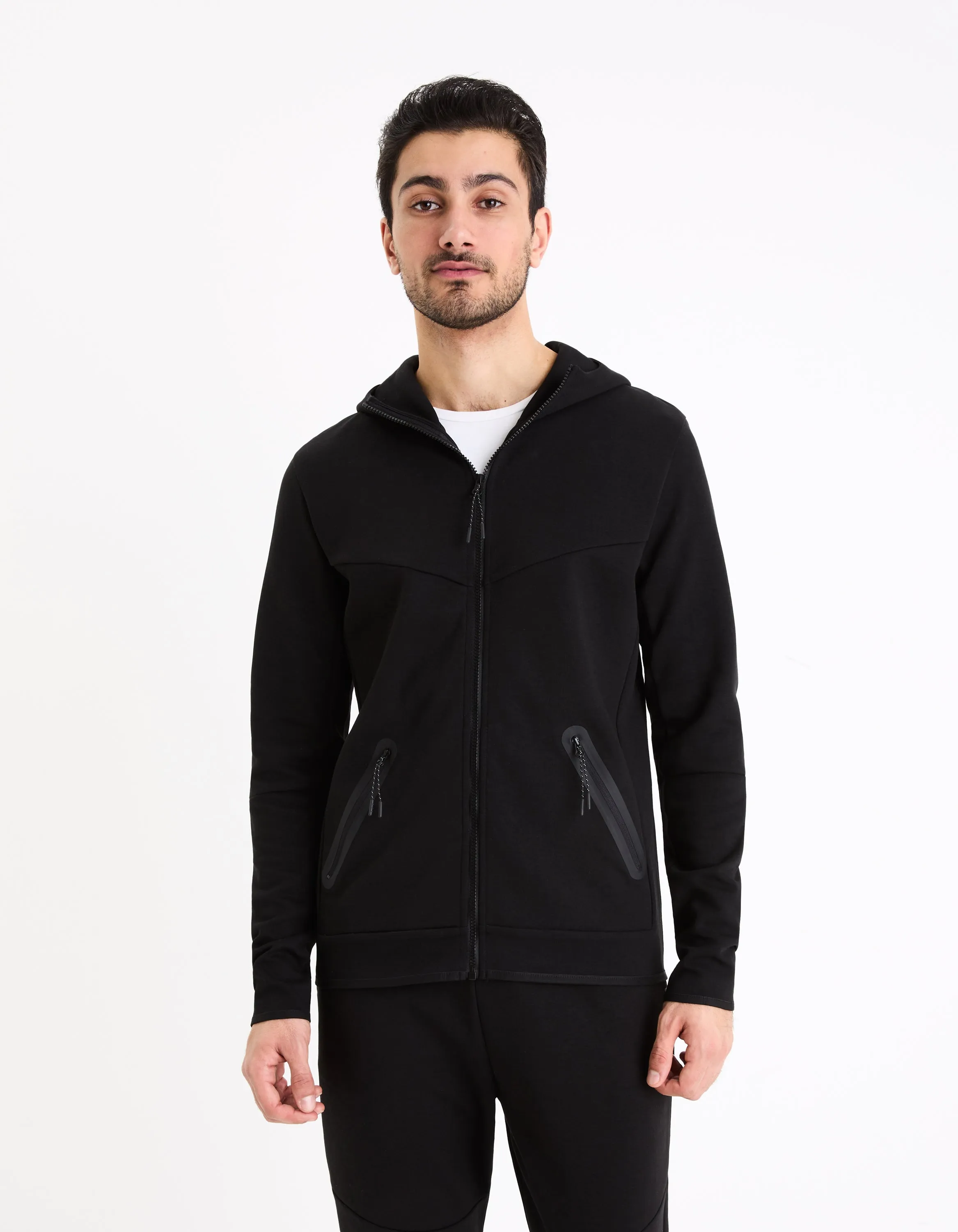 Zippered jacket Hooded